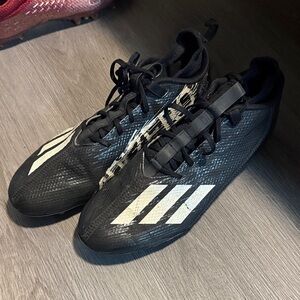 Adidas Black and White Football Cleats